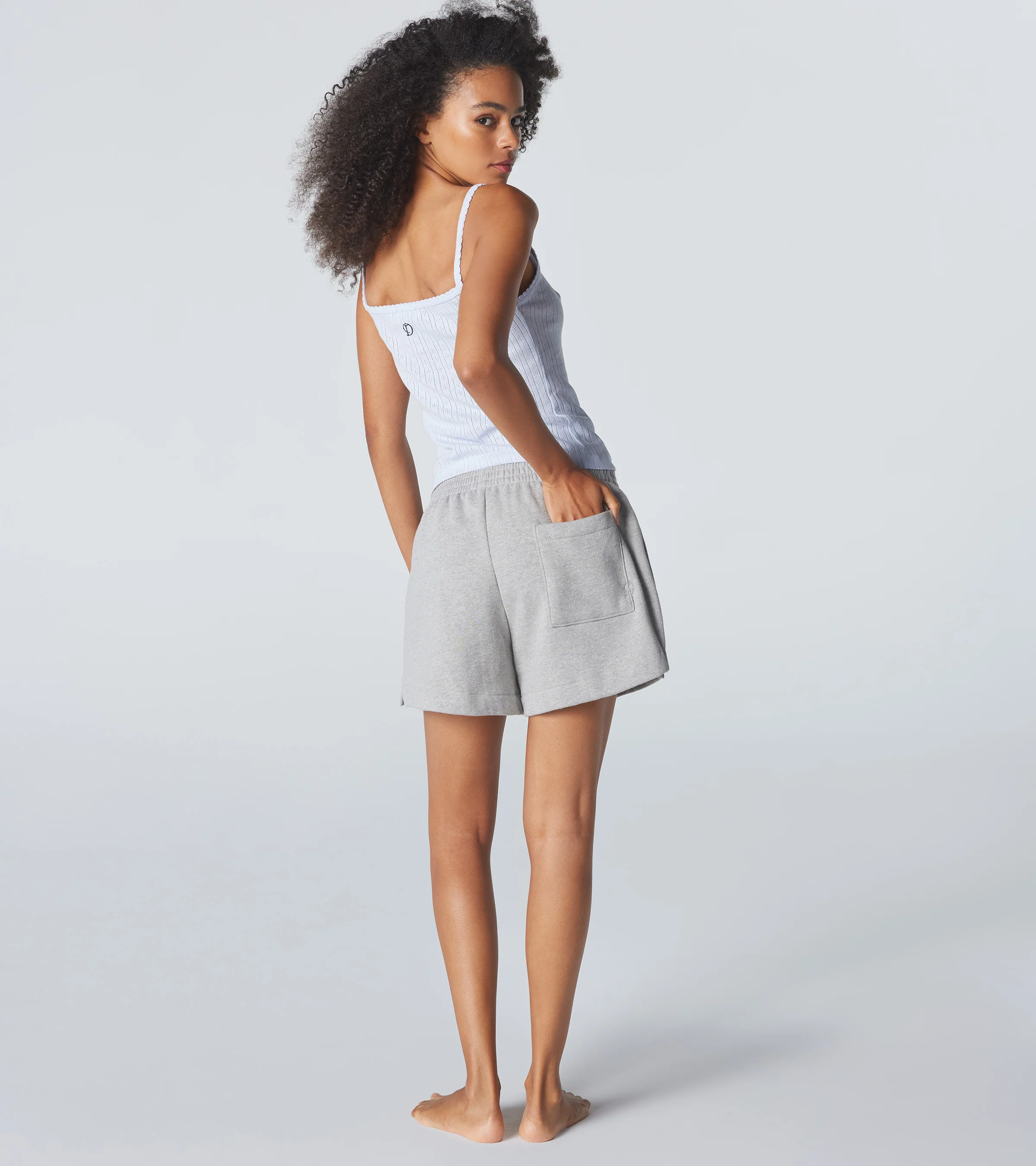 The Golden Night Short - Grey Melange - Image 4