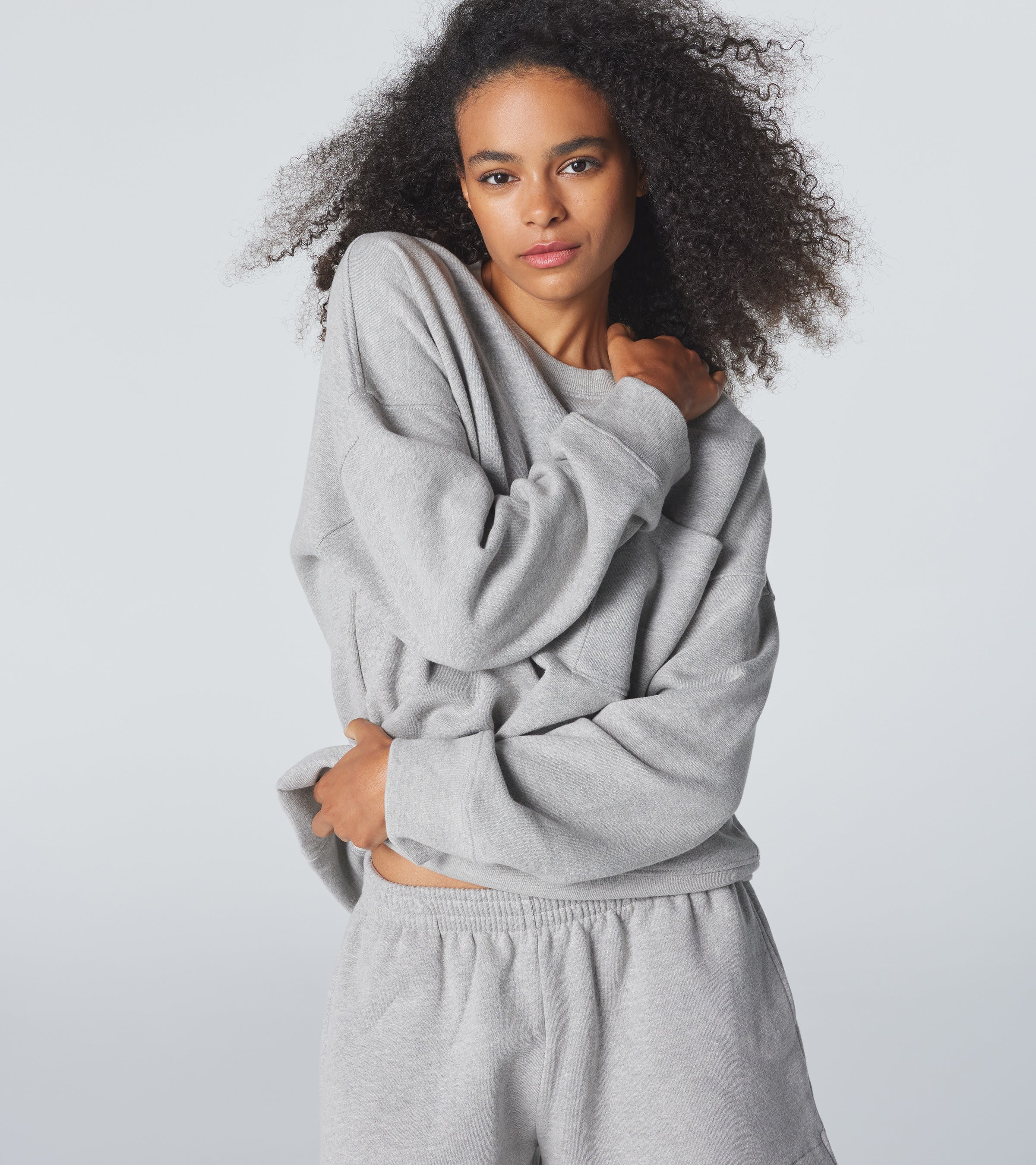 The Golden Night Sweatshirt - Grey Melange - Image 3