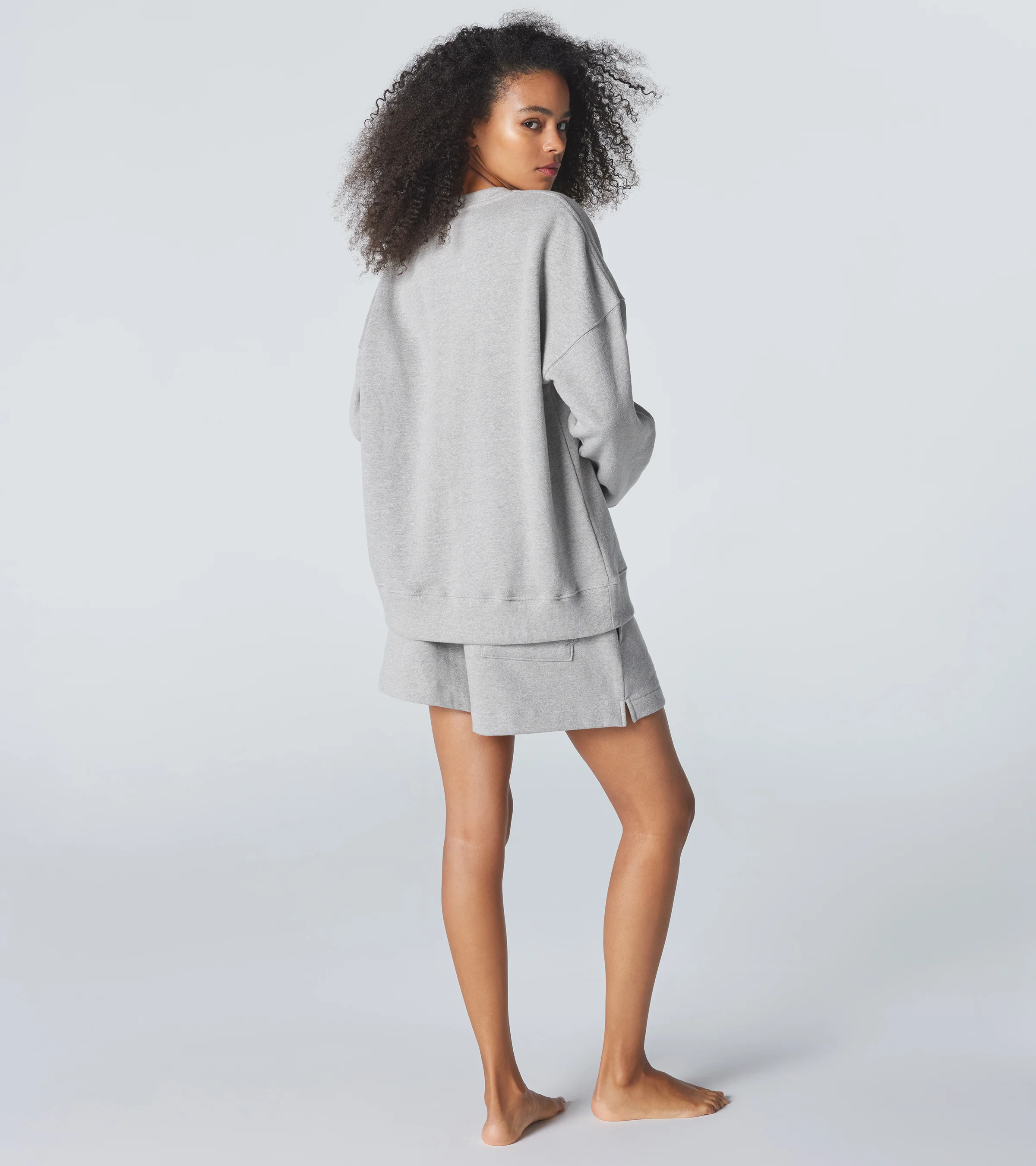 The Golden Night Sweatshirt - Grey Melange - Image 4