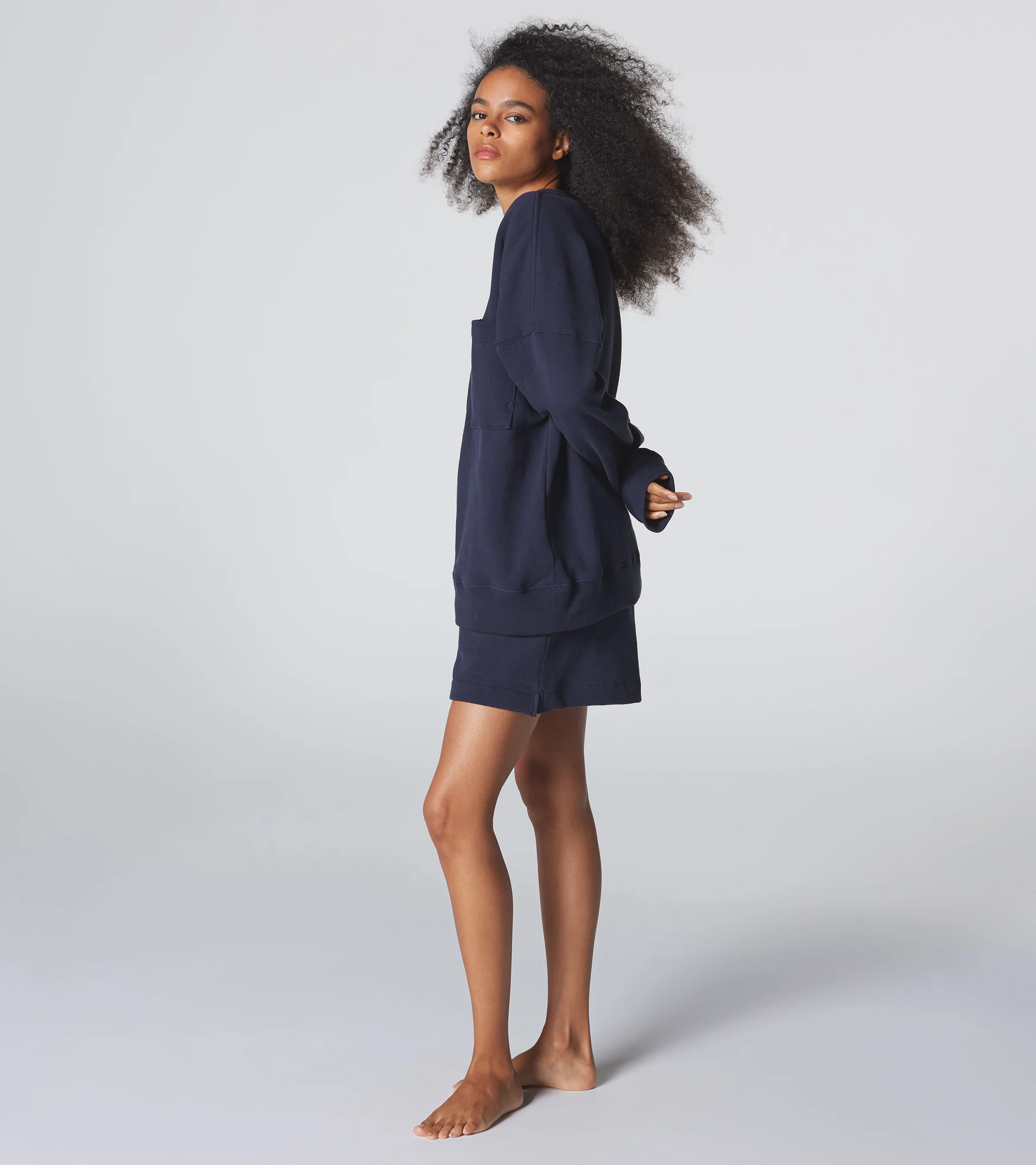 The Golden Night Sweatshirt - Navy - Image 4