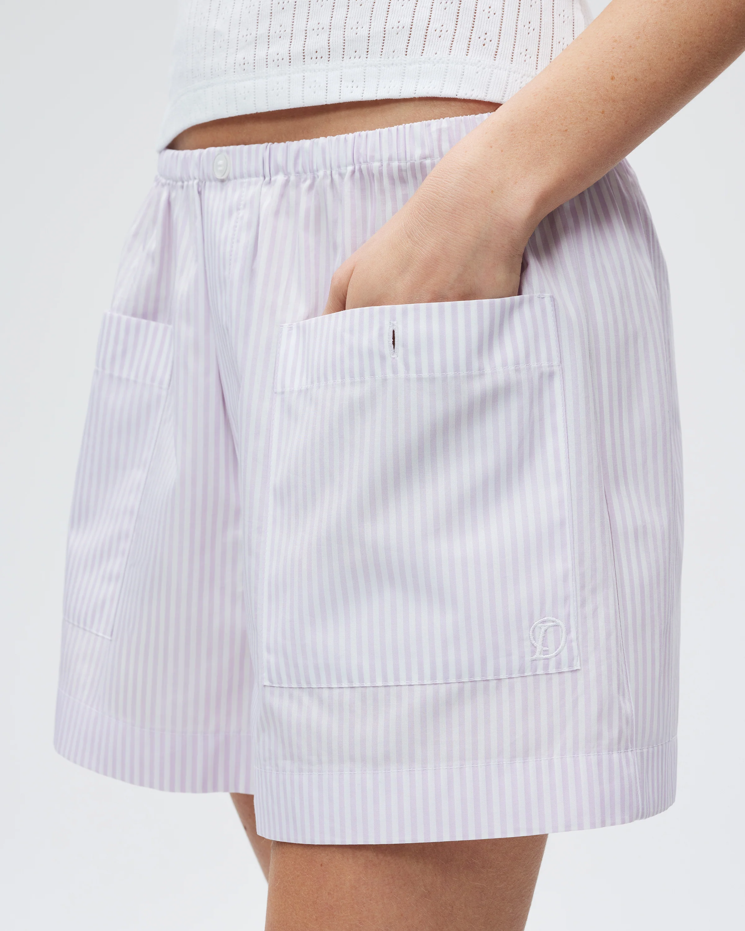 The Shut Eye Boxer - Lavender Stripe - Image 3